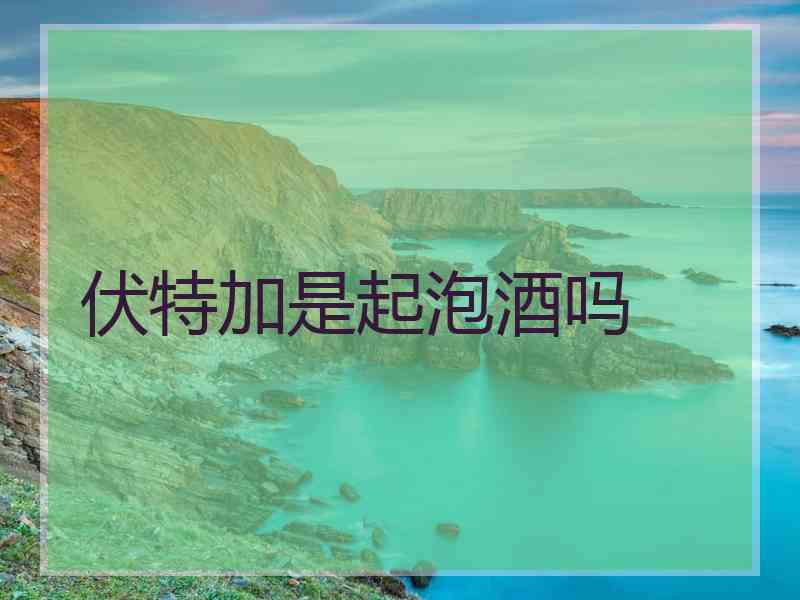伏特加是起泡酒吗 伏特加是起泡酒吗