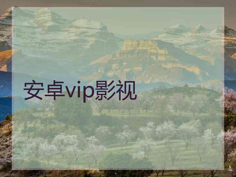 安卓vip影视 安卓vip影视