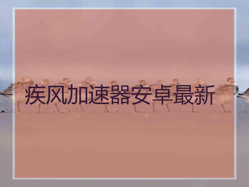 疾风加速器安卓最新 疾风加速器安卓最新