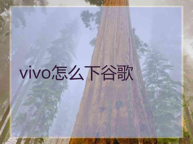 vivo怎么下谷歌 vivo怎么下谷歌