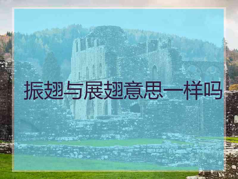 振翅与展翅意思一样吗 振翅与展翅意思一样吗