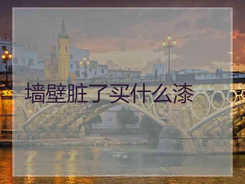 墙壁脏了买什么漆 墙壁脏了买什么漆