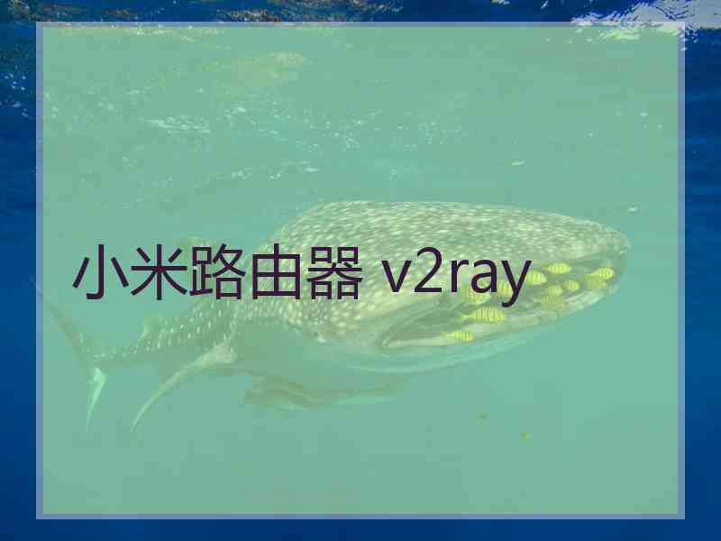 小米路由器 v2ray
