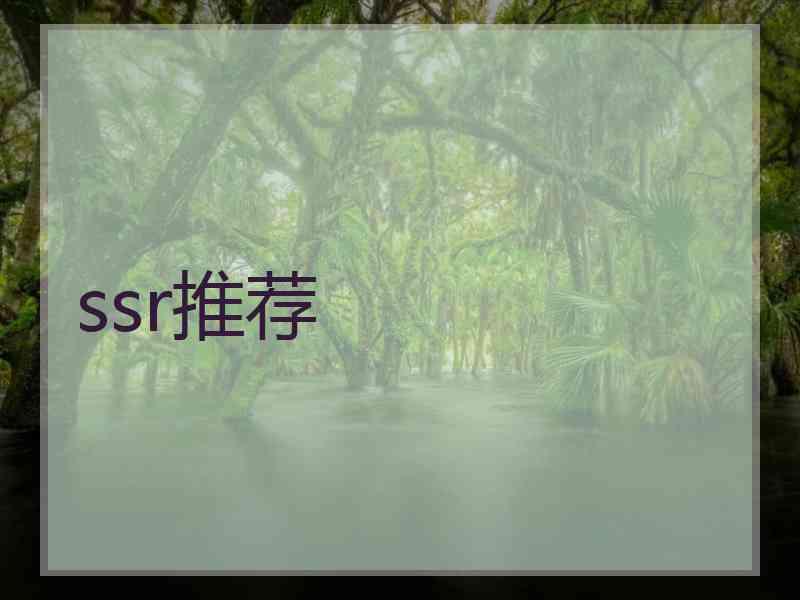 ssr推荐