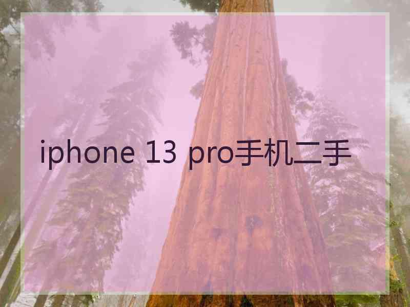 iphone 13 pro手机二手