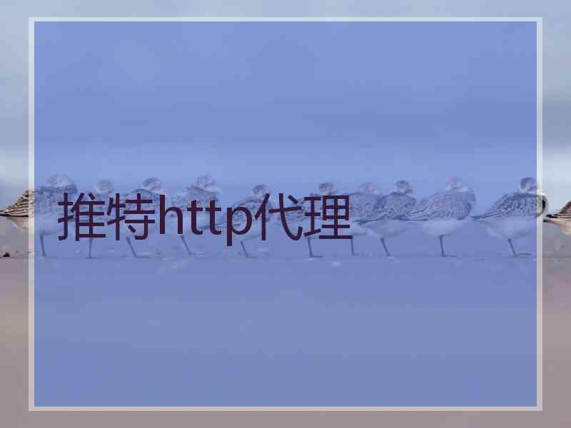 推特http代理