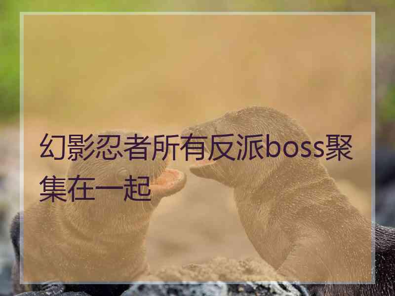 幻影忍者所有反派boss聚集在一起