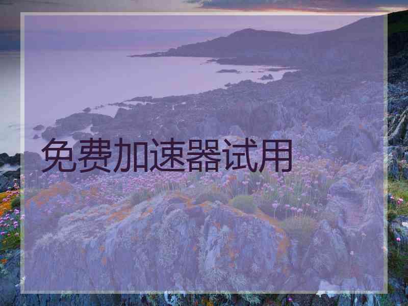 免费加速器试用