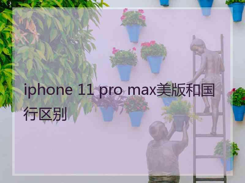 iphone 11 pro max美版和国行区别