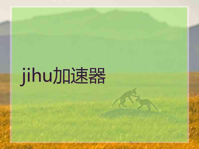 jihu加速器