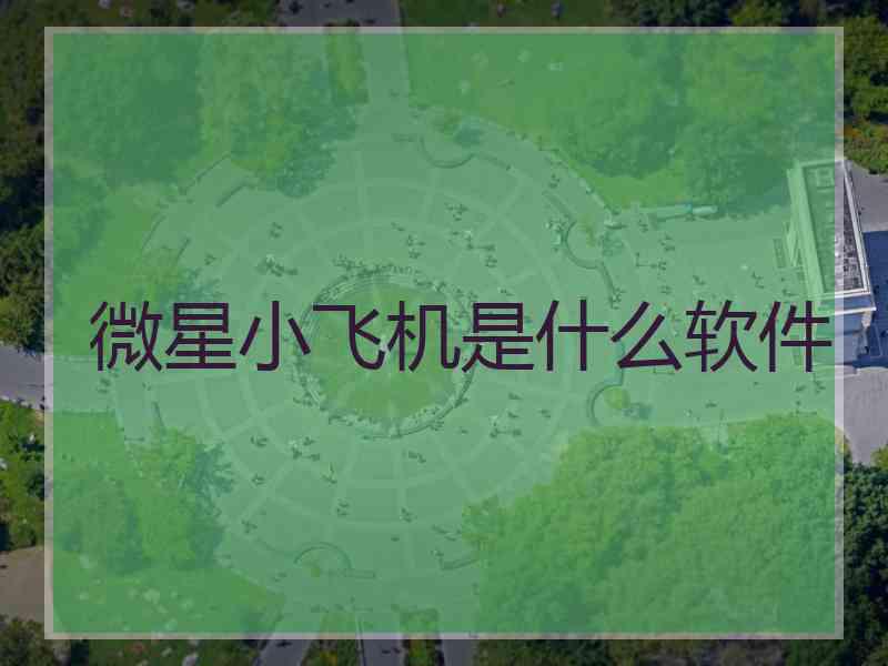 微星小飞机是什么软件