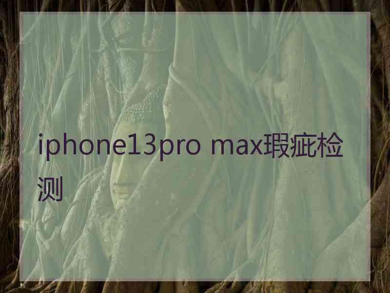iphone13pro max瑕疵检测