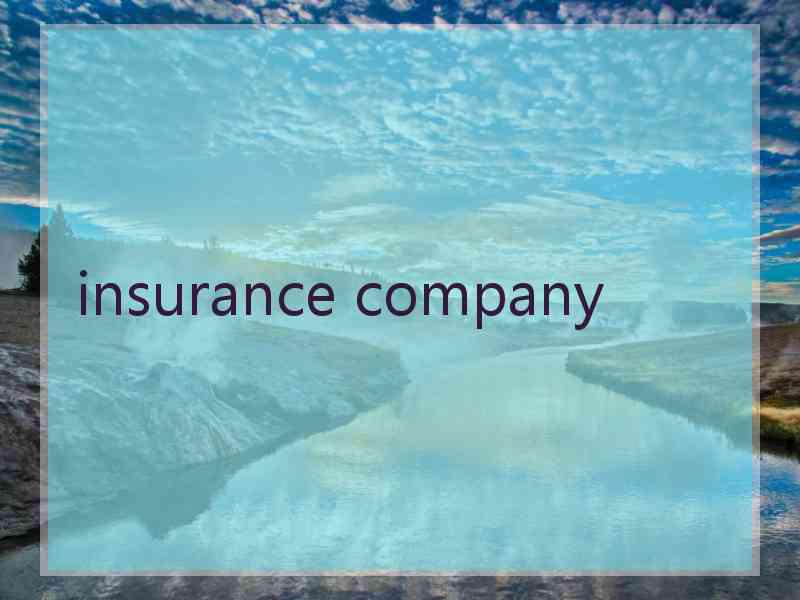 insurance company