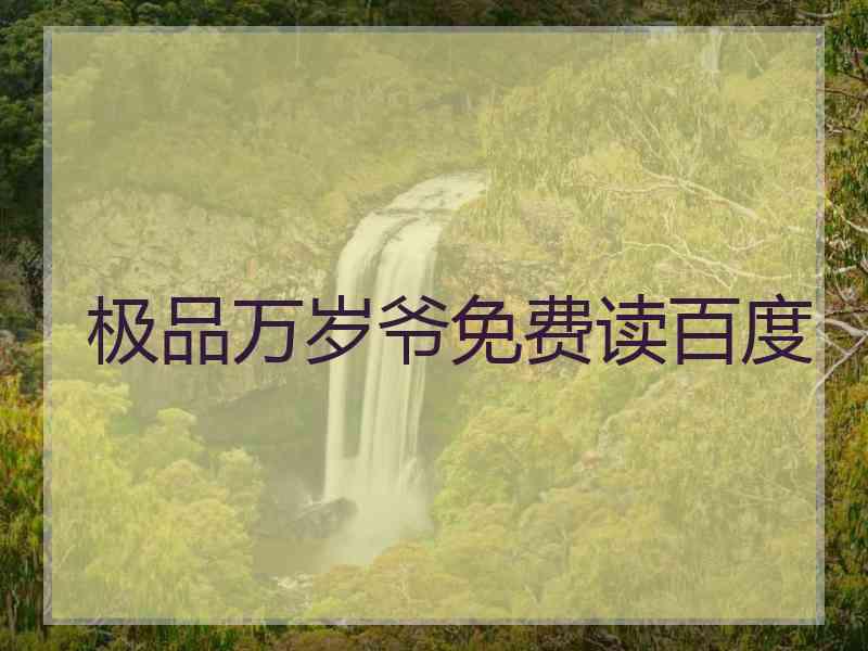极品万岁爷免费读百度