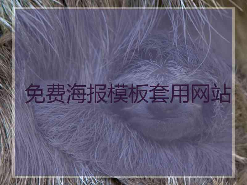 免费海报模板套用网站