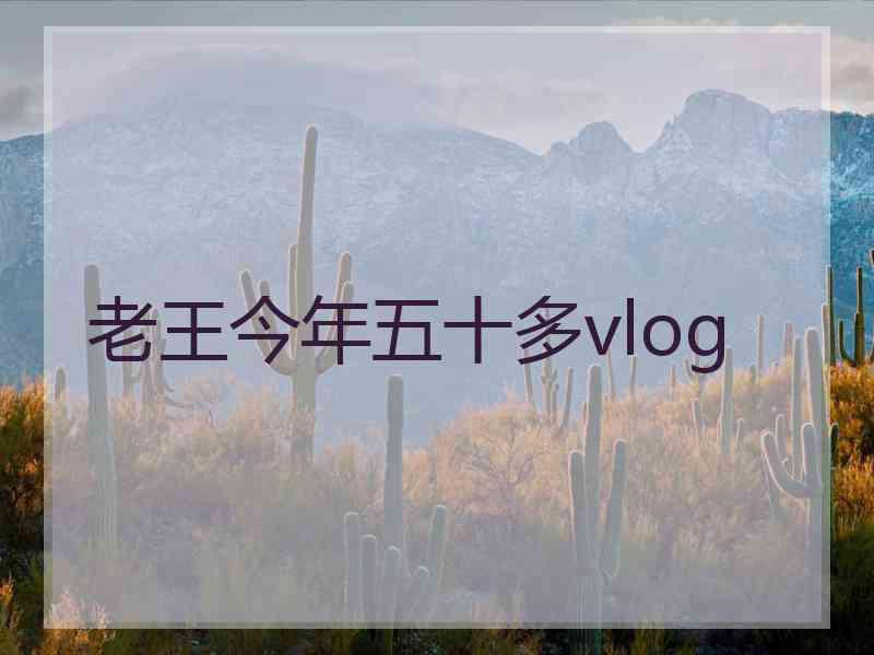 老王今年五十多vlog