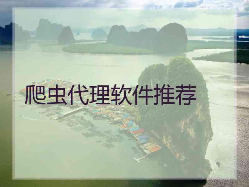 爬虫代理软件推荐