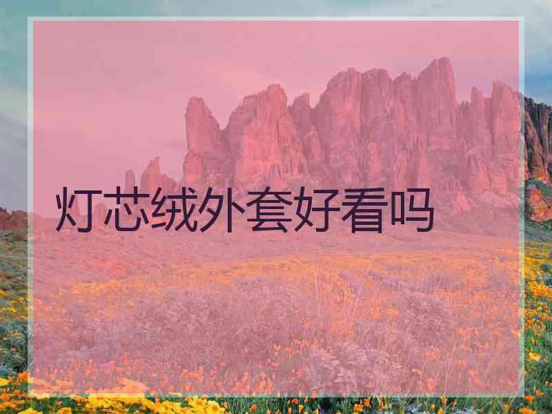 灯芯绒外套好看吗