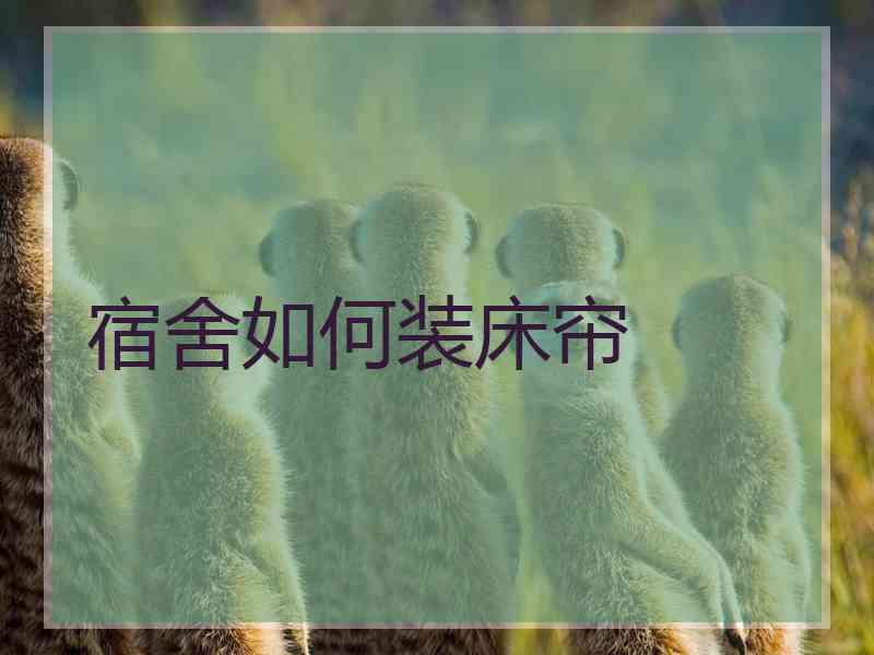 宿舍如何装床帘