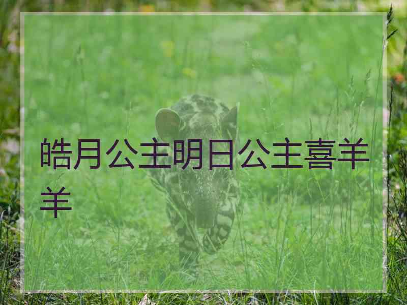 皓月公主明日公主喜羊羊