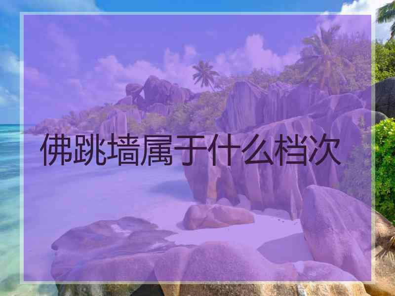 佛跳墙属于什么档次