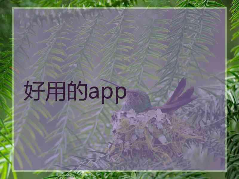好用的app