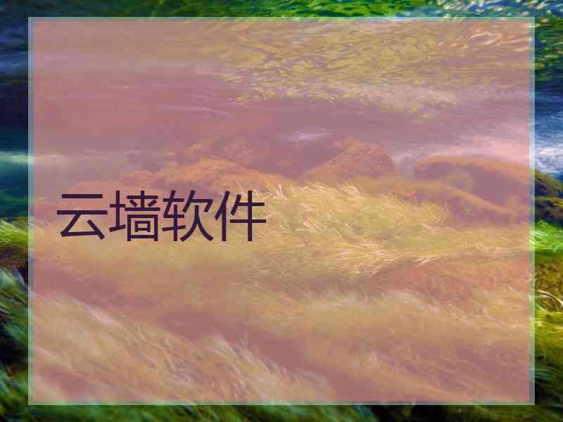 云墙软件
