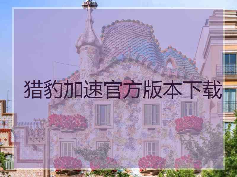 猎豹加速官方版本下载