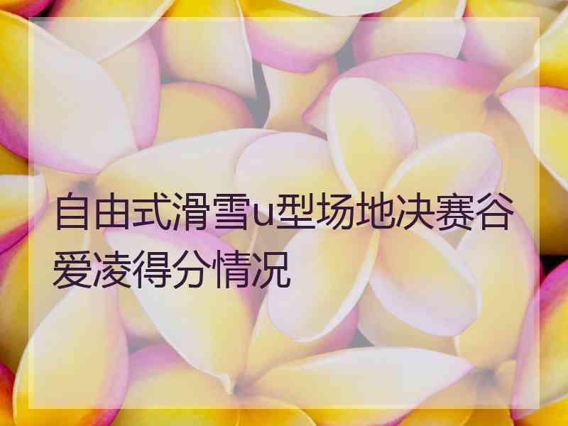 自由式滑雪u型场地决赛谷爱凌得分情况