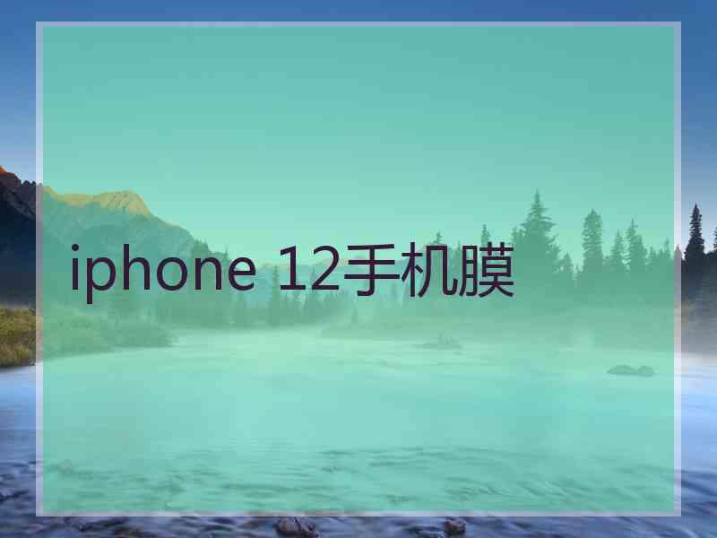 iphone 12手机膜