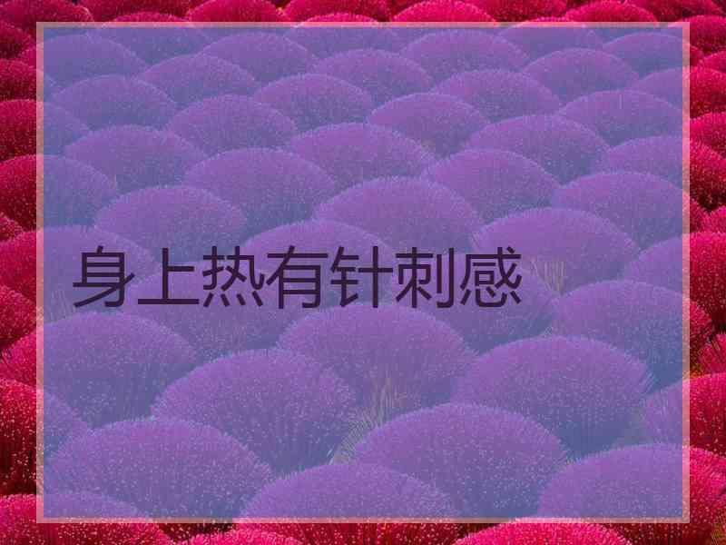 身上热有针刺感