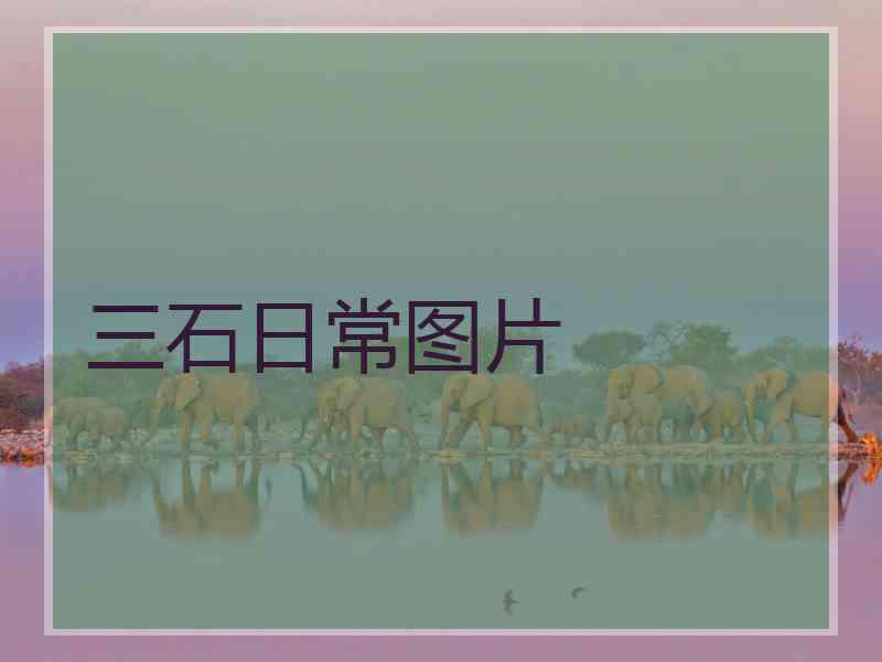 三石日常图片