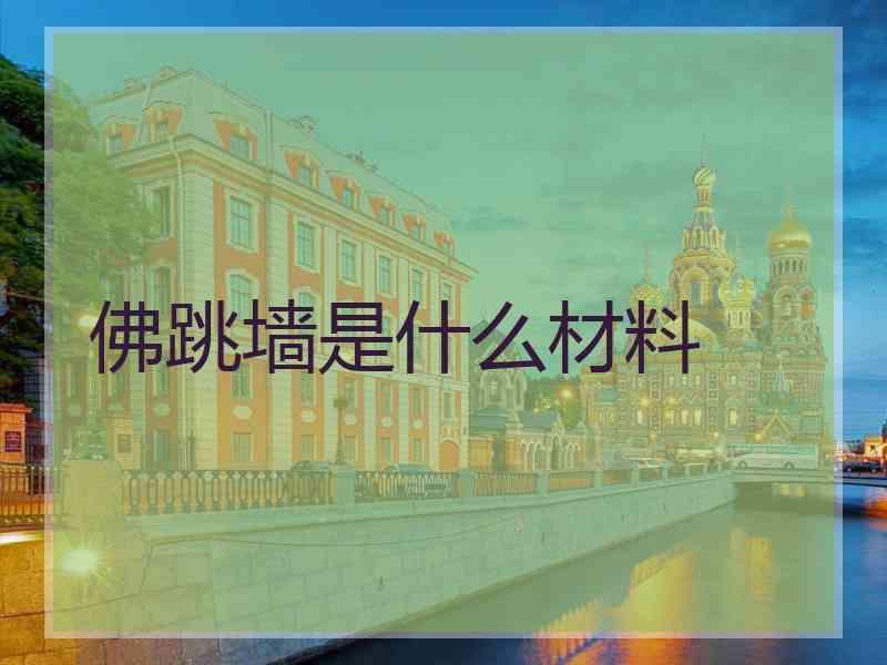 佛跳墙是什么材料