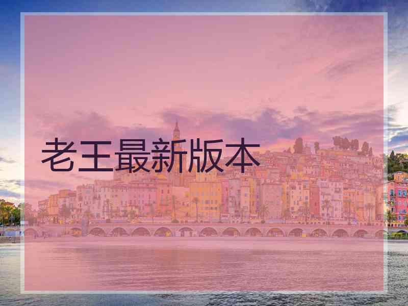 老王最新版本