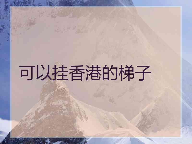可以挂香港的梯子