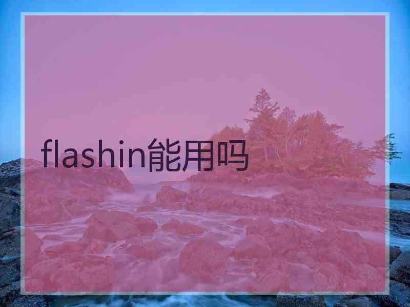 flashin能用吗