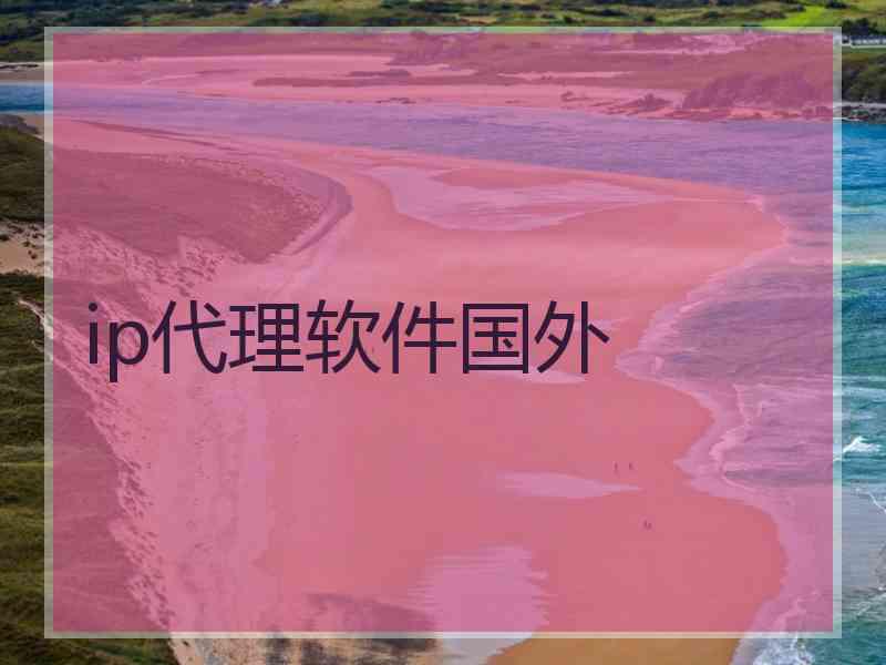 ip代理软件国外