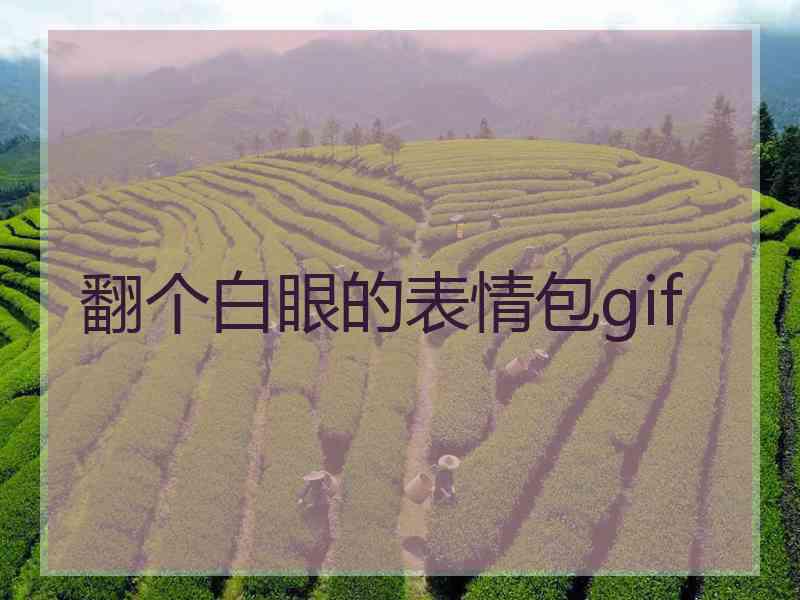 翻个白眼的表情包gif