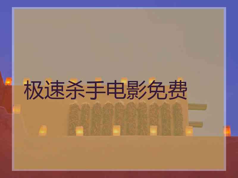 极速杀手电影免费