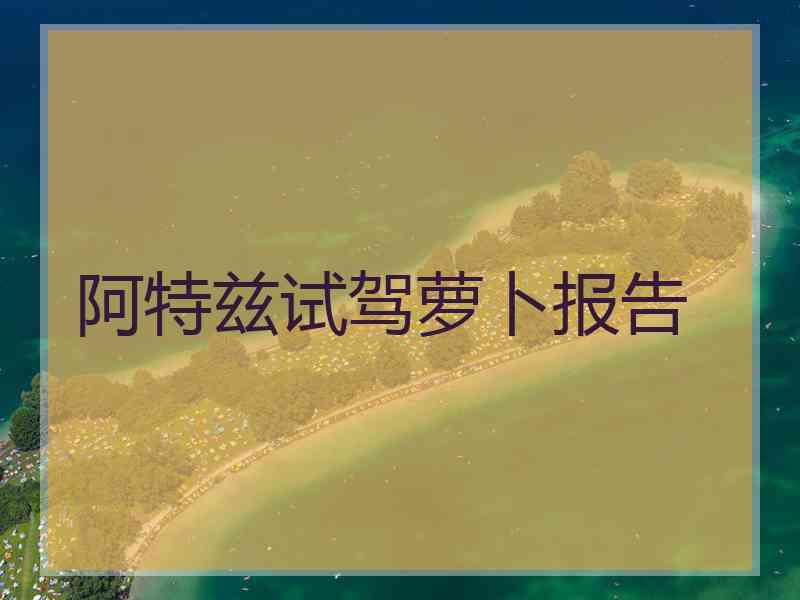 阿特兹试驾萝卜报告