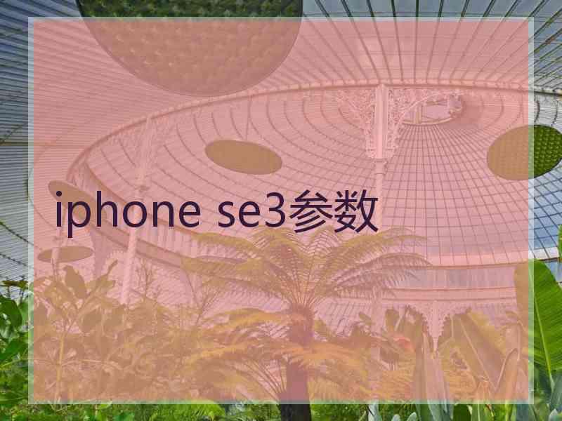 iphone se3参数