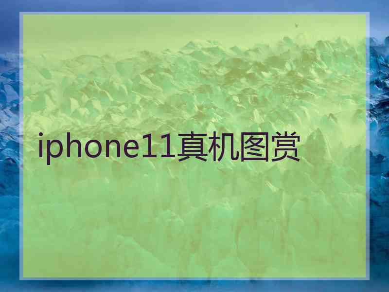 iphone11真机图赏