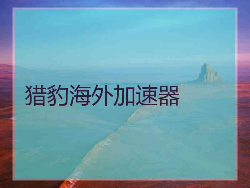 猎豹海外加速器