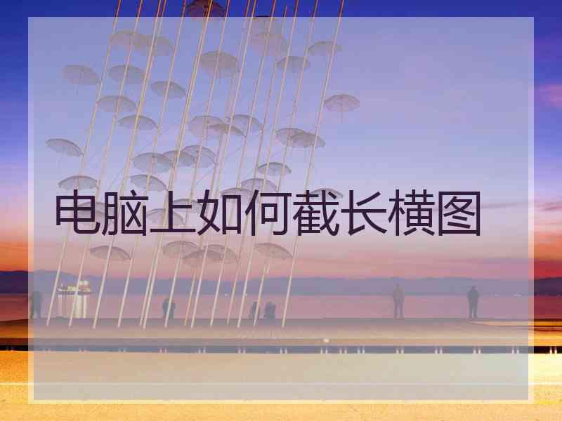 电脑上如何截长横图