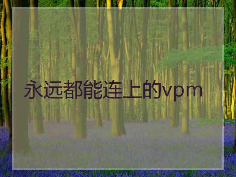 永远都能连上的vpm