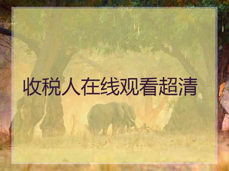 收税人在线观看超清