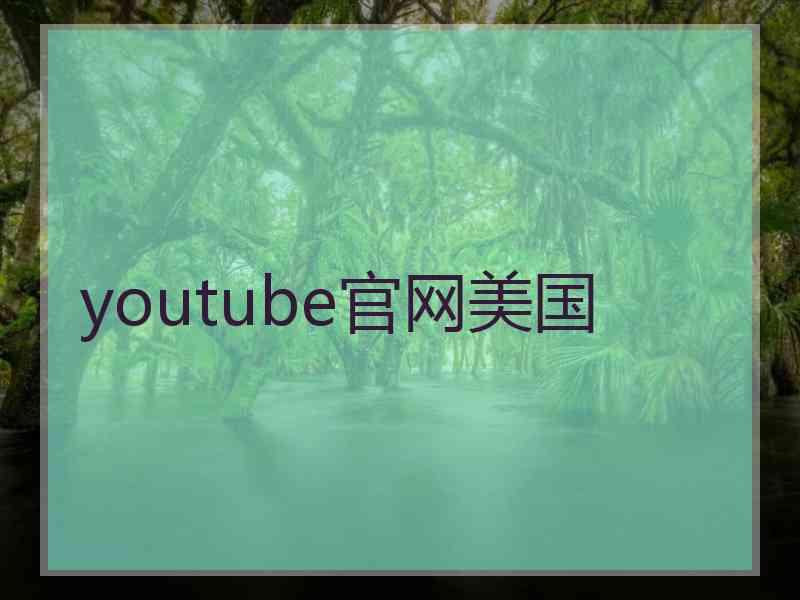 youtube官网美国