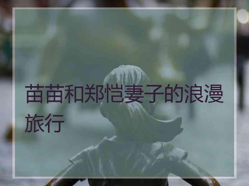 苗苗和郑恺妻子的浪漫旅行
