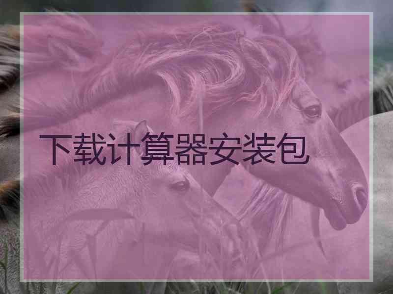 下载计算器安装包