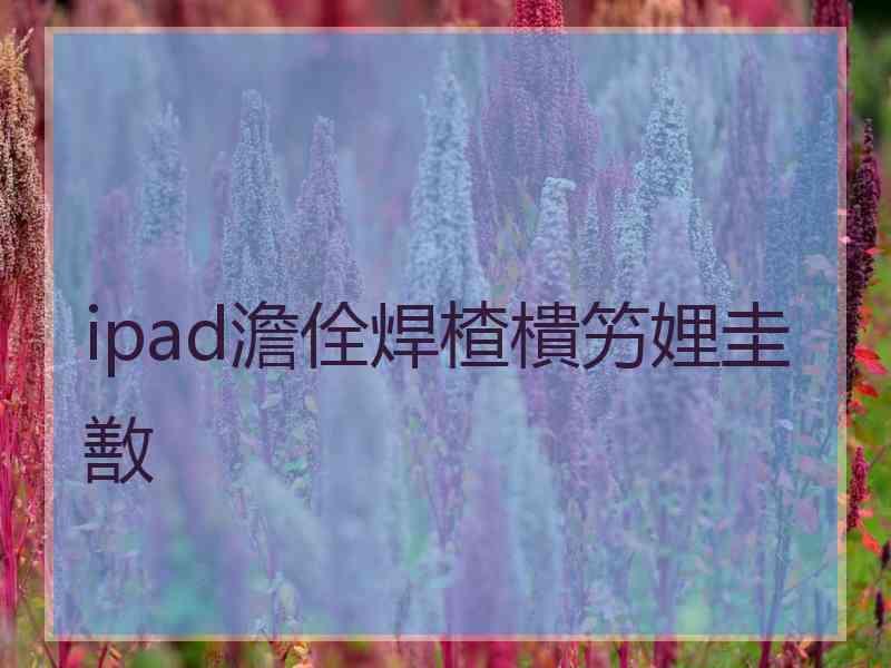 ipad澹佺焊楂樻竻娌圭敾